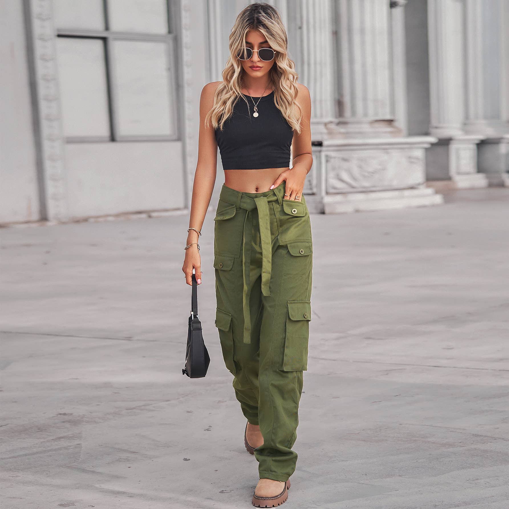 Washed Denim Heavy Industry Casual Workwear Pants