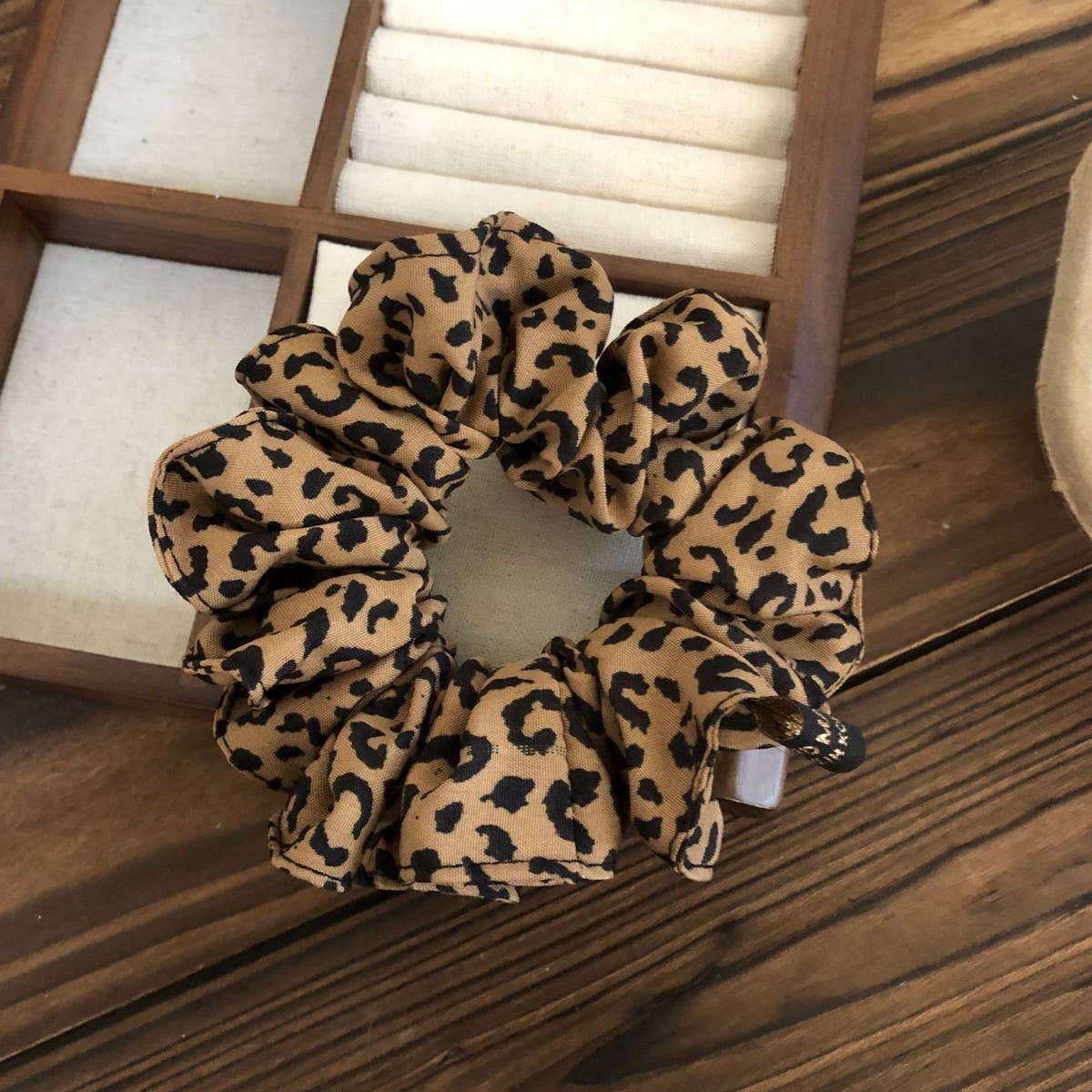 Double Layer Scrunchie Retro Low Ponytail Hairtie_Cwaha07861