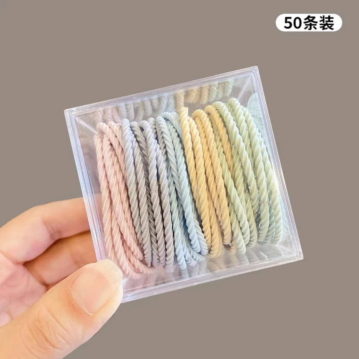 Cwaha07449_Korean Elastic Hair Tie Durable Bands For Women