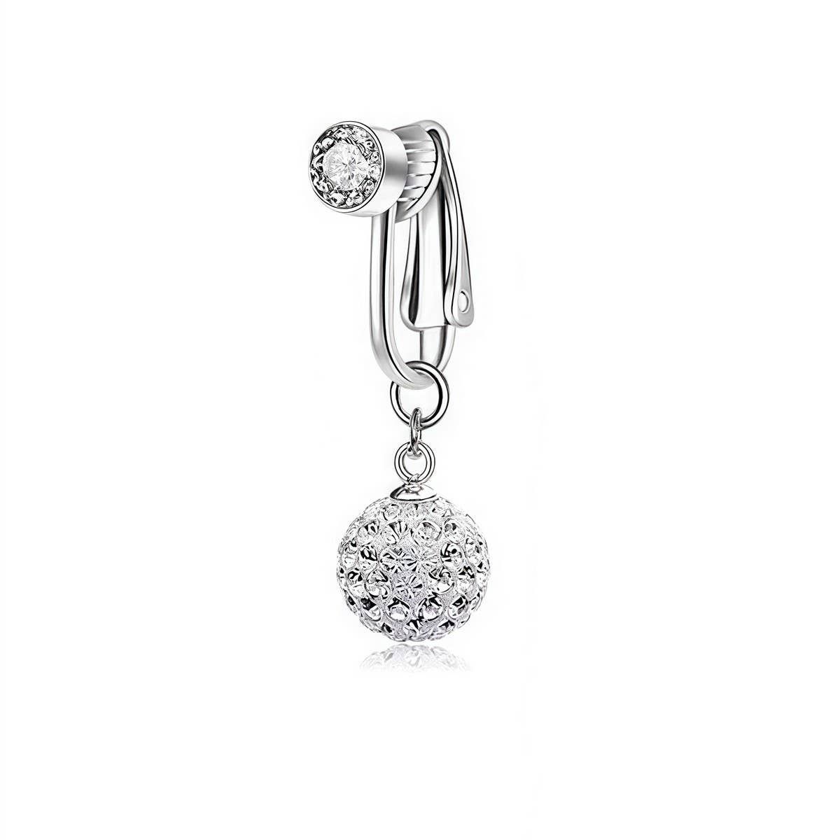 FAKE NAVEL CLIP NO PIERCING BELLY BUTTON RING_CWMM9190