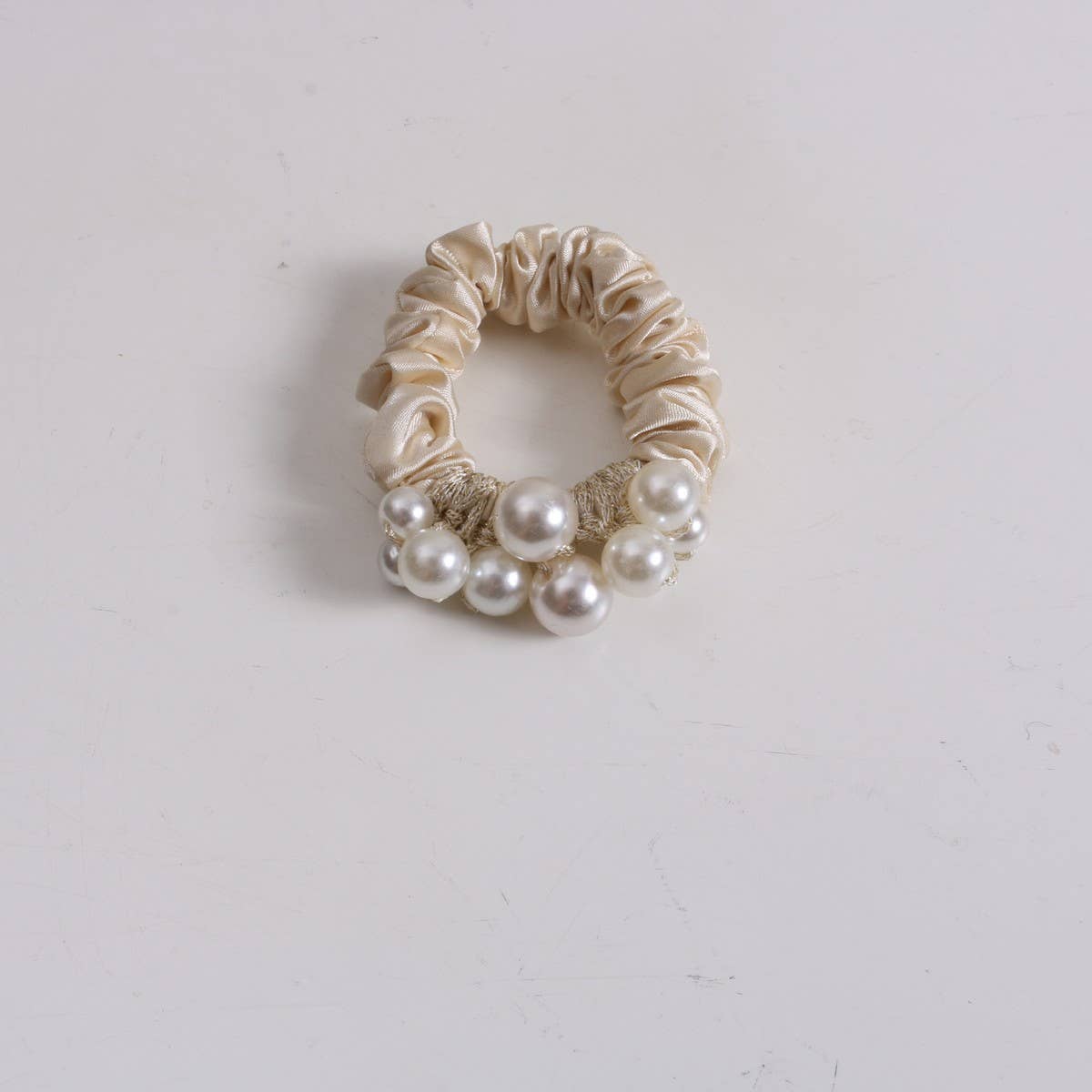 ELEGANT PEARL SCRUNCHIE SIMPLE CUTE NEW HAIR TIE_CWAHA6767
