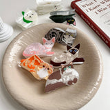 CUTE ANIMAL HAIR CLAW CAT DOG MEDIUM SHARK CLIP_CWAHA5701