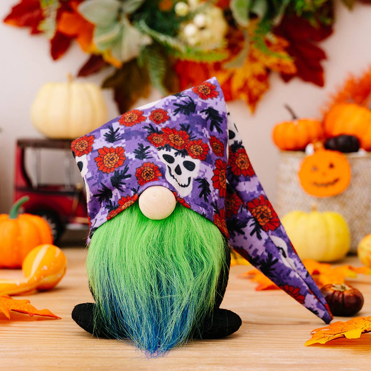 HALLOWEEN HAT DWARF DOLL COLORFUL ORNAMENTS_CWMM1767