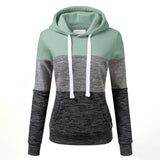 Women Color Matching Casual Hoodie_Cwohol409