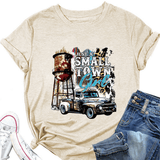 JUST A SMALL TOWN GIRL PRINT T SHIRT LOOSE FIT_CWTTS1525