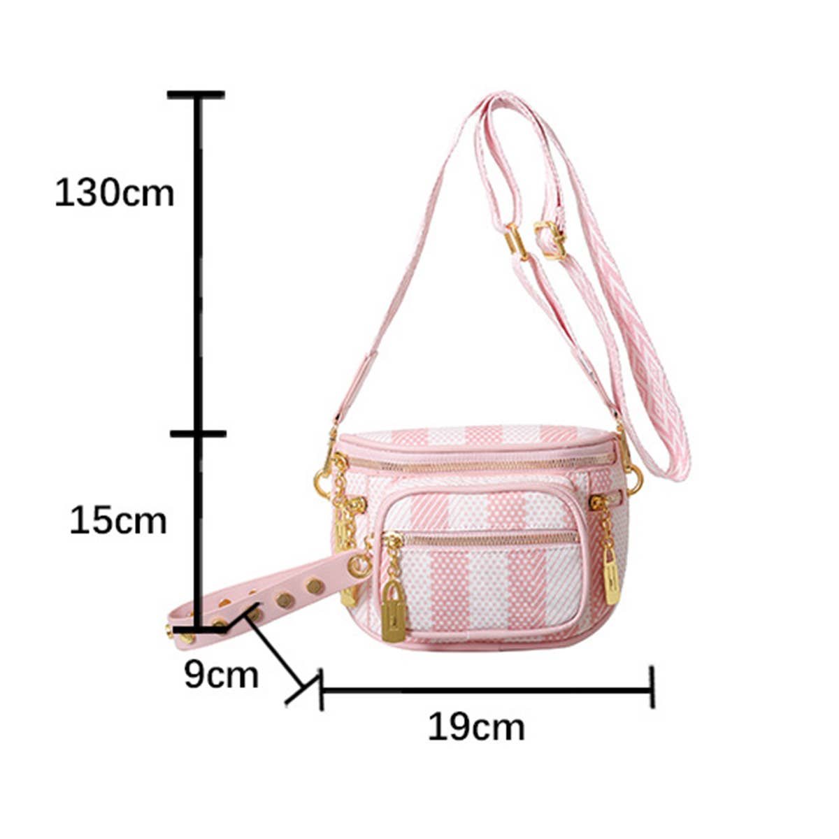 2024 NEW MULTI LAYER ZIPPER RIBBON CHEST BAG_CWAB2086