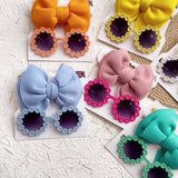 SUMMER BOW HEADBAND SUNGLASSES SET FOR KIDS_CWAHA6744