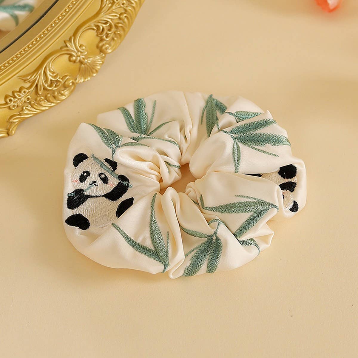 PANDA EMBROIDERED HAIR TIE FOR TRADITIONAL WEAR_CWAHA5414