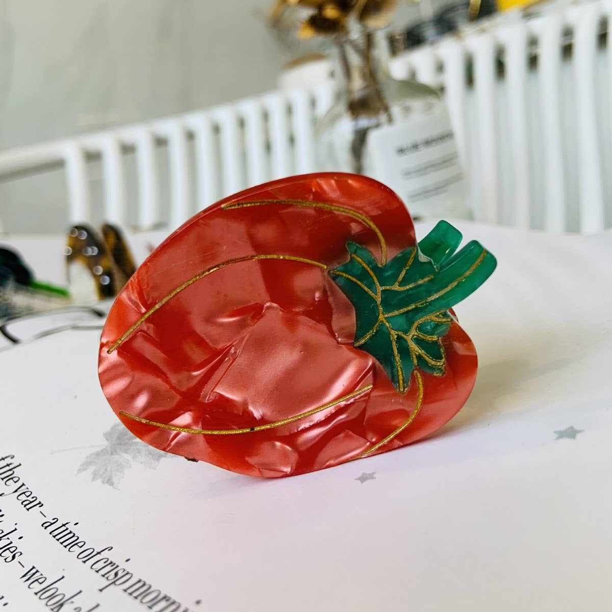 Cwaha1543_Funny Vegetable Hair Claw Clip