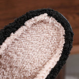 HALLOWEEN SPIDER WEB EMBROIDERED COTTON SLIPPERS_CWSHS0757