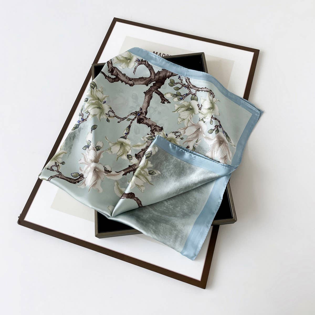 SATIN SCARF SIMPLE PREMIUM LIGHTWEIGHT SQUARE_CWASC0815