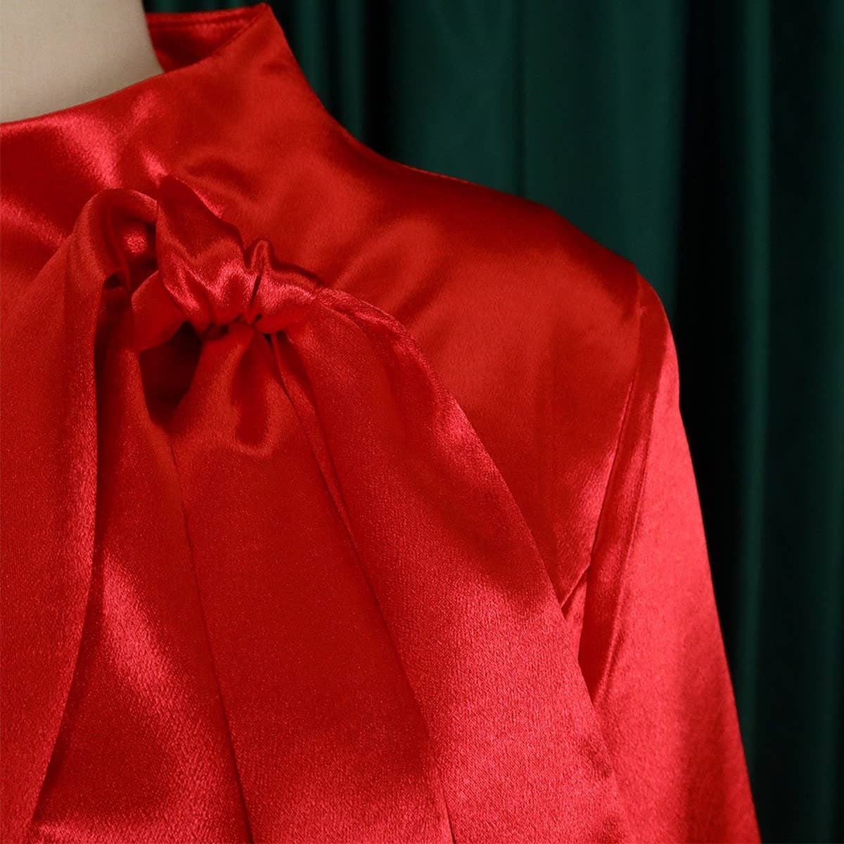 FASHIONABLE DRESS WITH PUFF SLEEVES AND WAIST_CWDSD6141