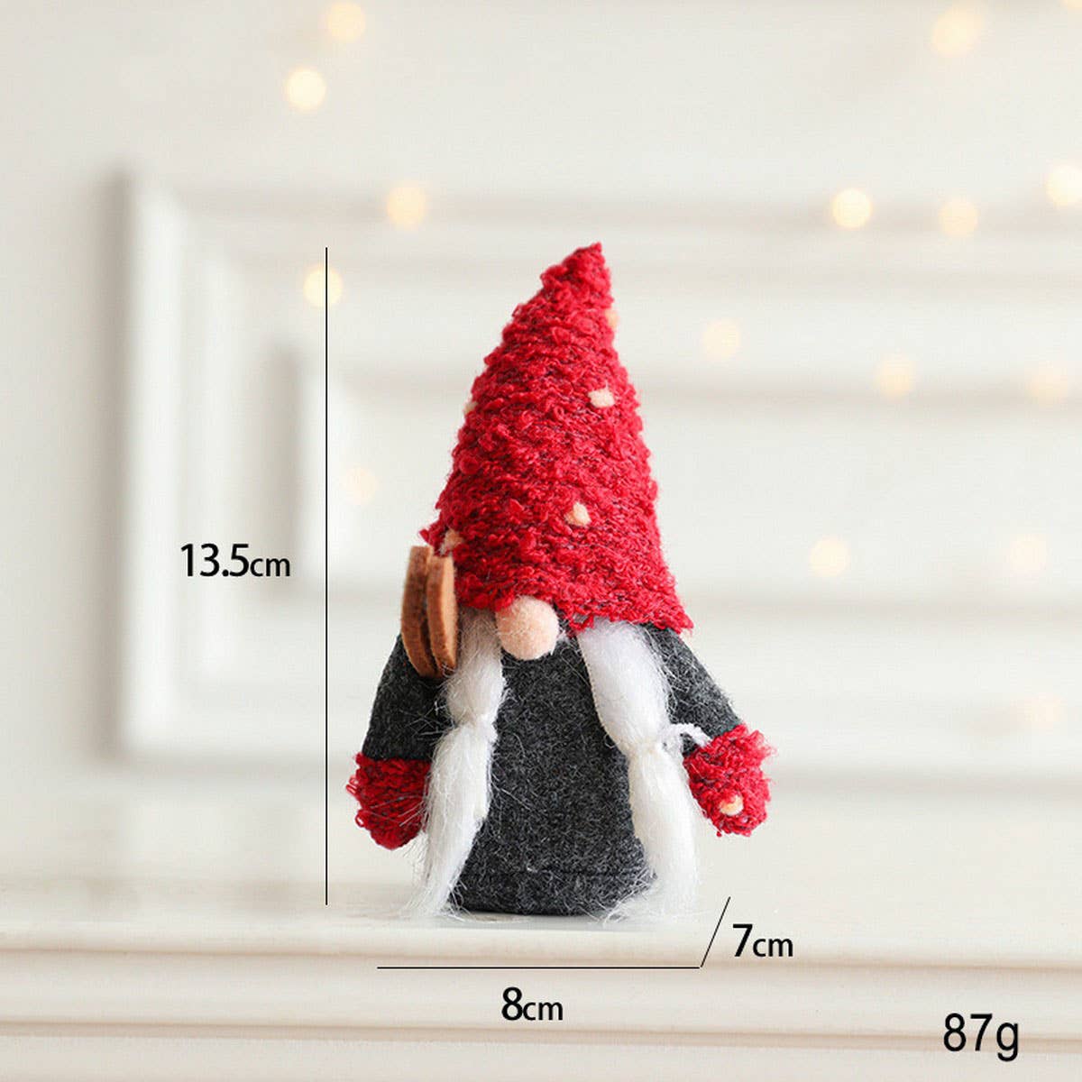 FABRIC SANTA RUDOLPH DOLL HOLIDAY DECORATION_CWMM9685