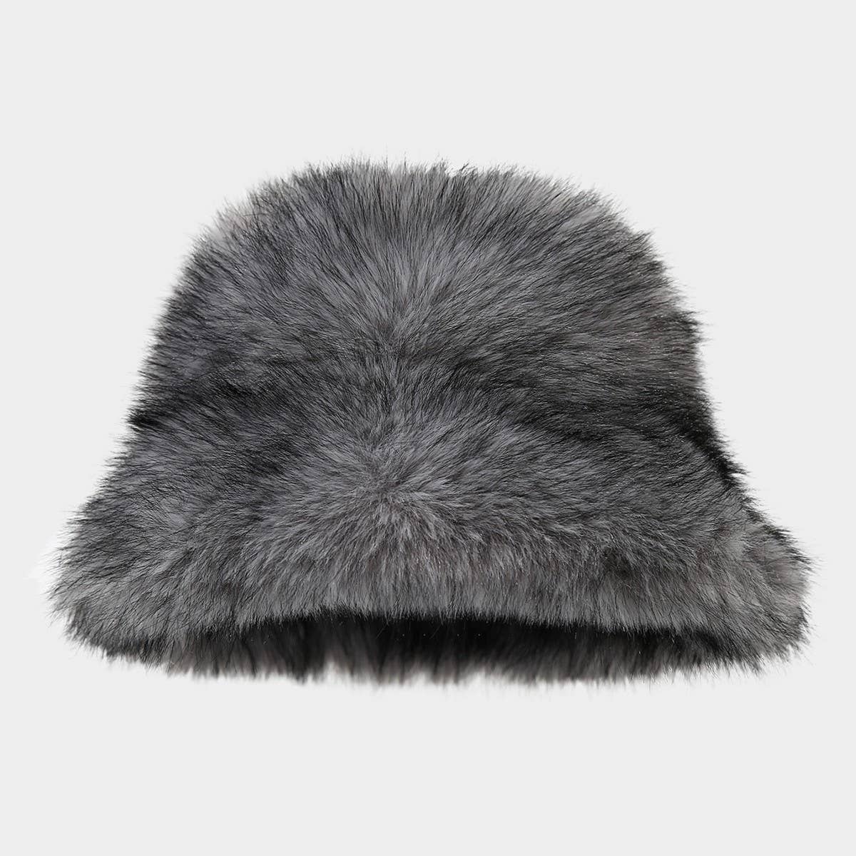 Two Tone Fuzzy Bucket Hat Women Winter_Cwah04648