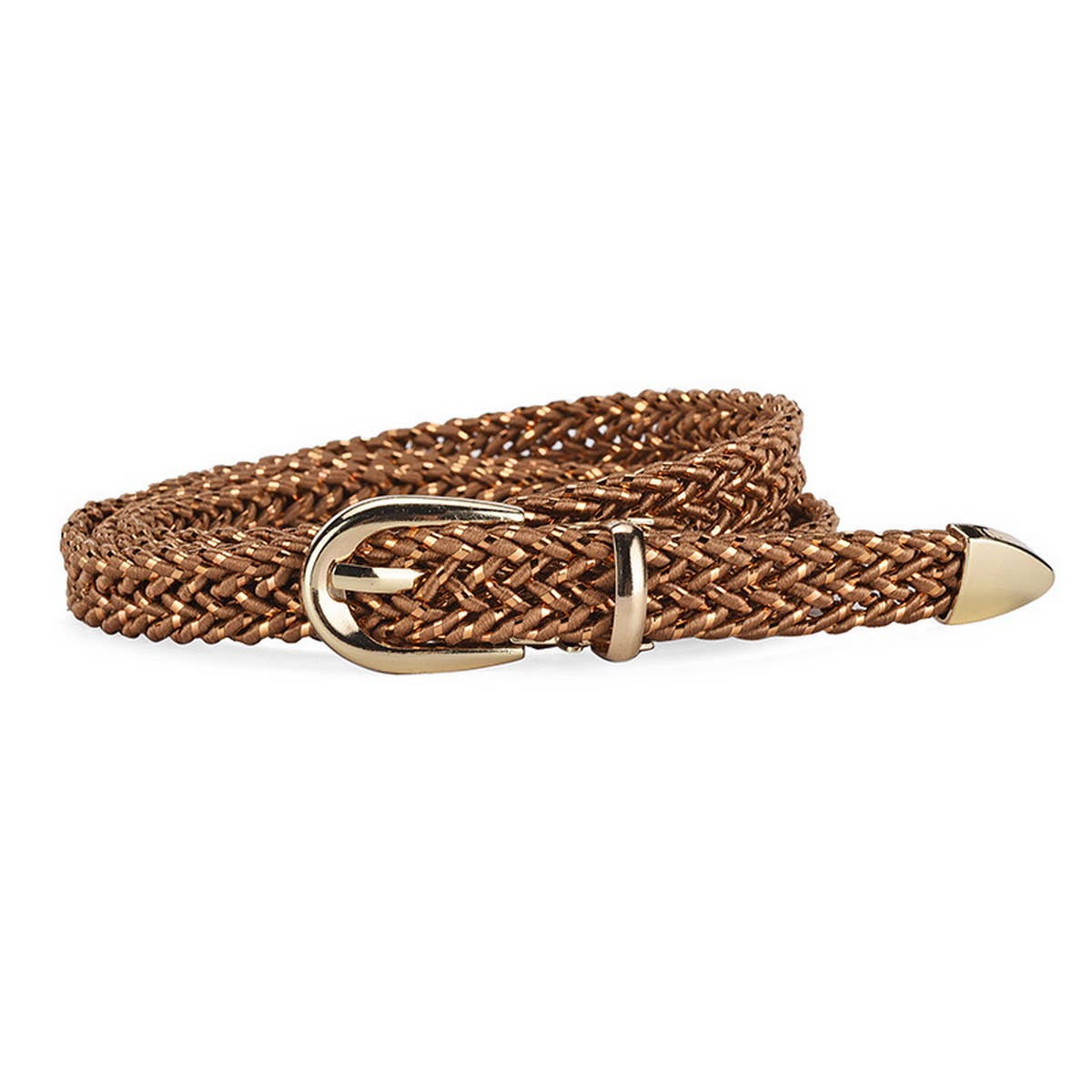 Women Braided Pin Buckle Detachable Belt_Cwabe0361