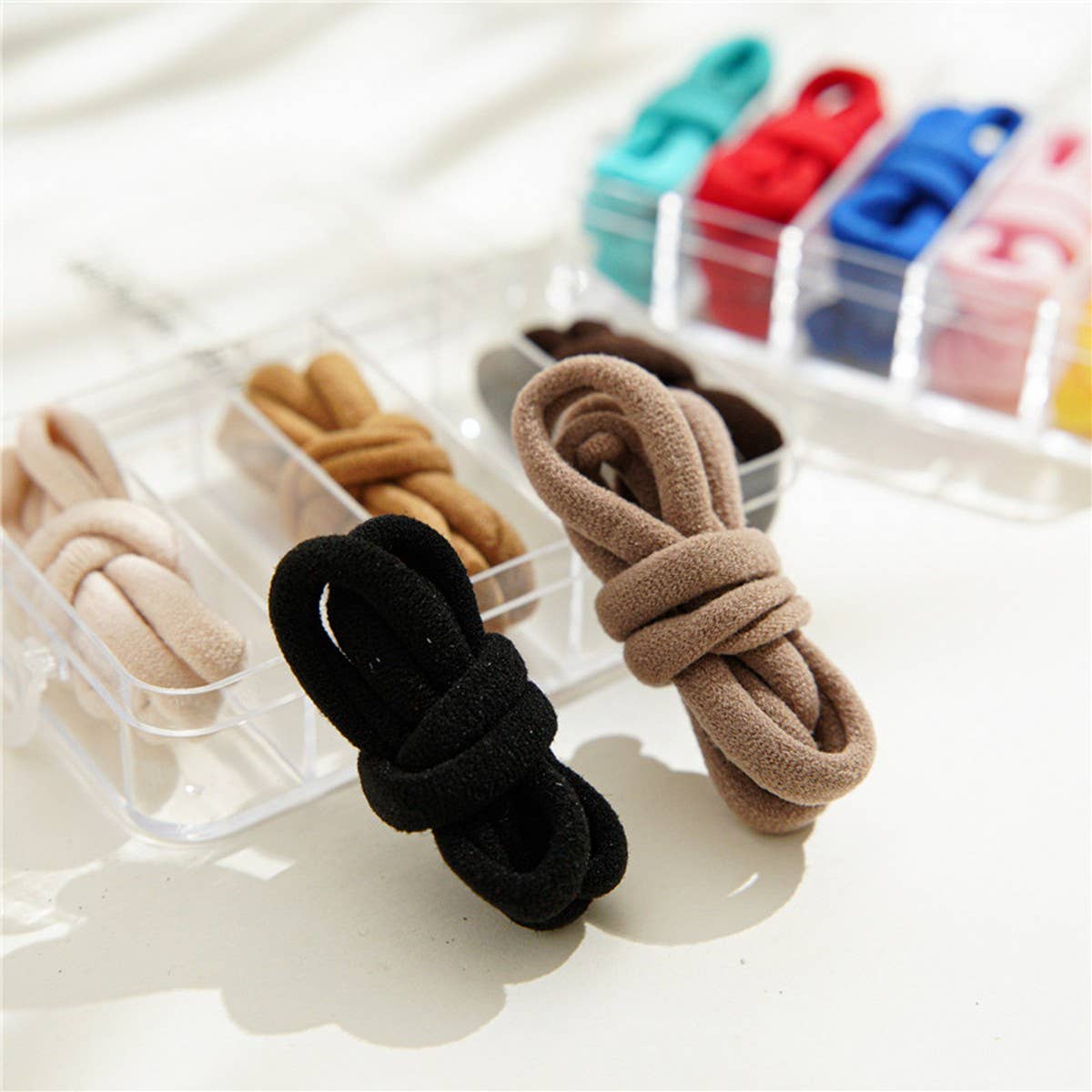 1BOX 25PCS ELASTIC HAIR TIES CANDY COLOR HAIRBANDA_CWAHA1109