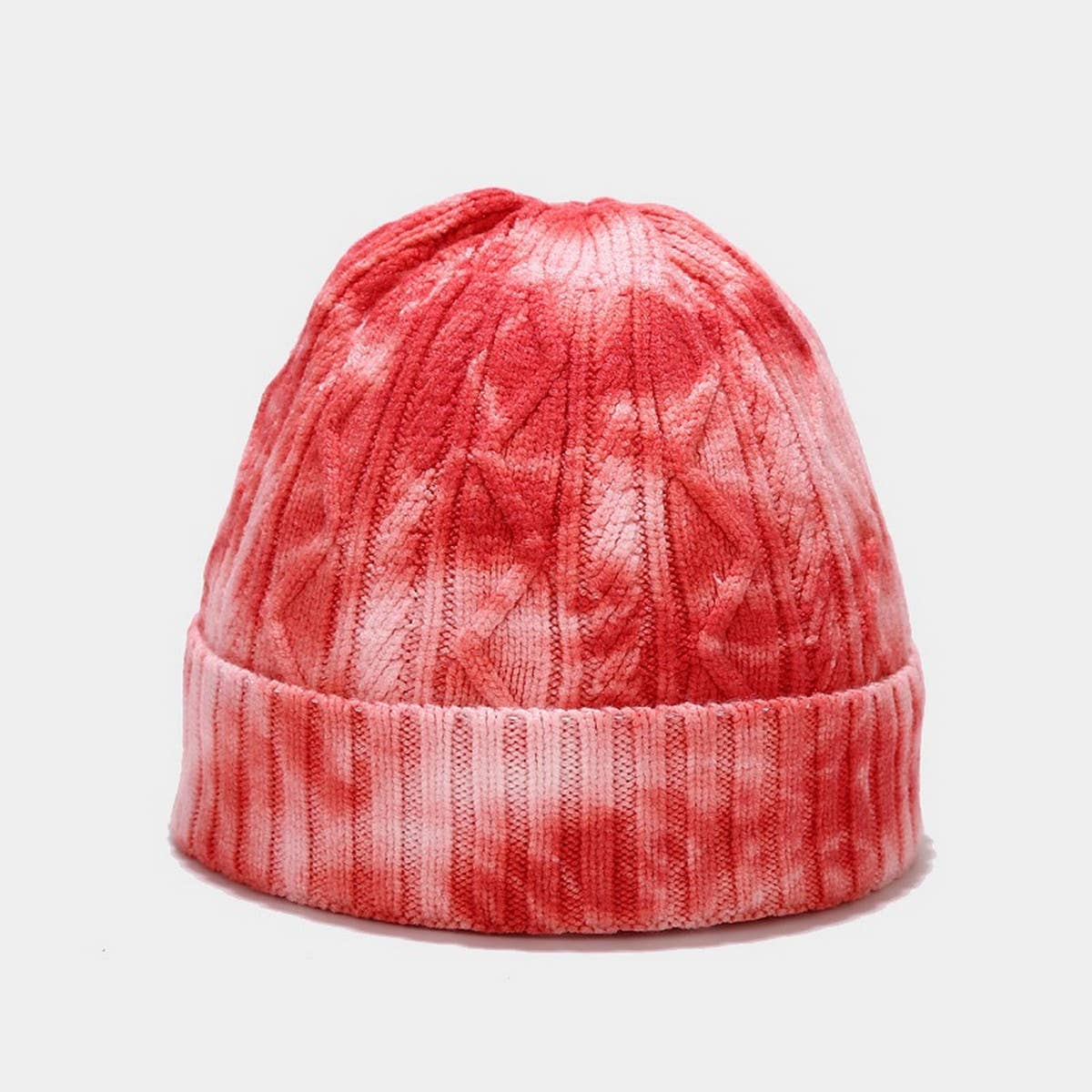 NEW WARM TIE DYE KNITTED HAT_CWAH1588