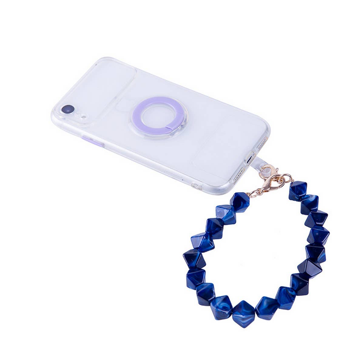 COLORFUL ACRYLIC IRREGULAR BEAD BAG CHAIN 11 81IN_CWMM5115