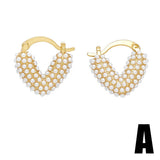 FASHIONABLE PEARL INLAID HEART SHAPED EARRINGS_CWAJE1037
