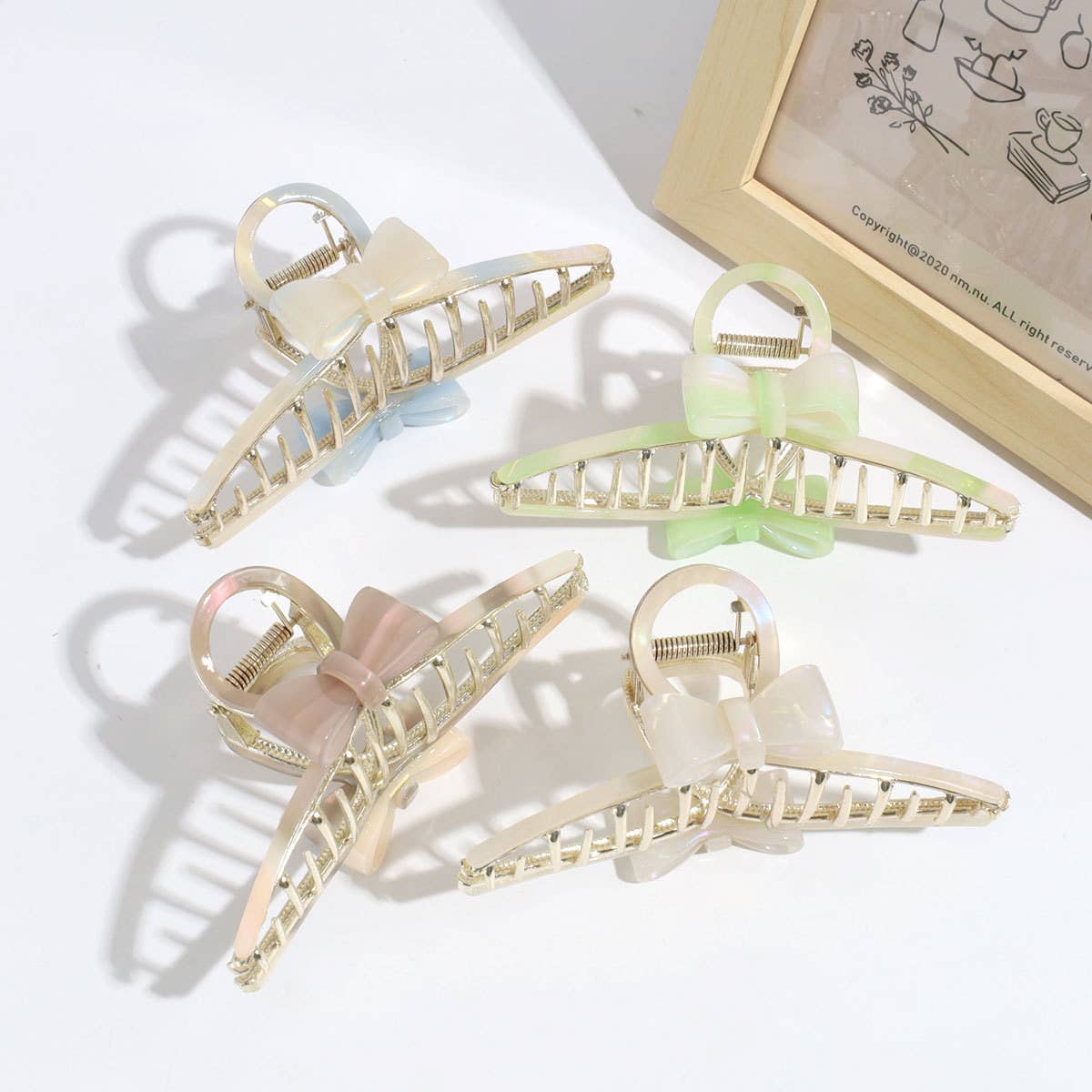 2024 NEW ACETATE BOW HAIRPIN_CWAHA2331