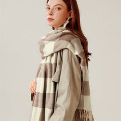 Winter Warm Lattice Large Scar Scarves