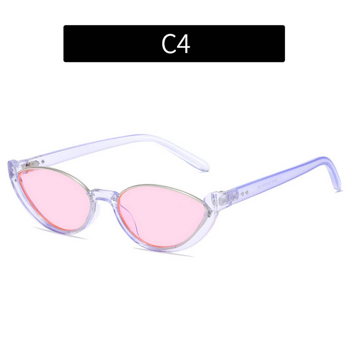NEW HALF FRAME CAT EYE STREET STYLE SUNGLASSES_CWASG0386
