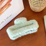 FAUX RABBIT FUR HAIR CLAW ELEGANT WINTER STYLE_CWABE0198