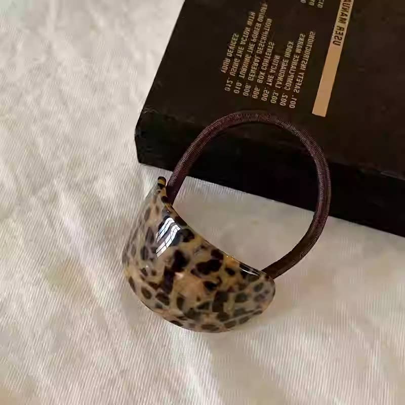 Leopard Print Acetate Clip High-End Back Of Head Clip