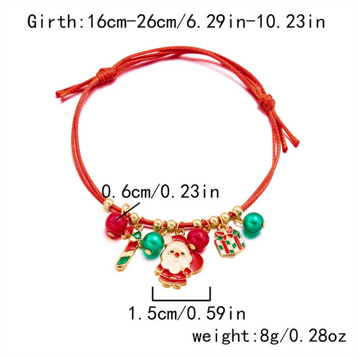 HANDMADE WOVEN CHRISTMAS TREE MOOSE BRACELET_CWAJE2395