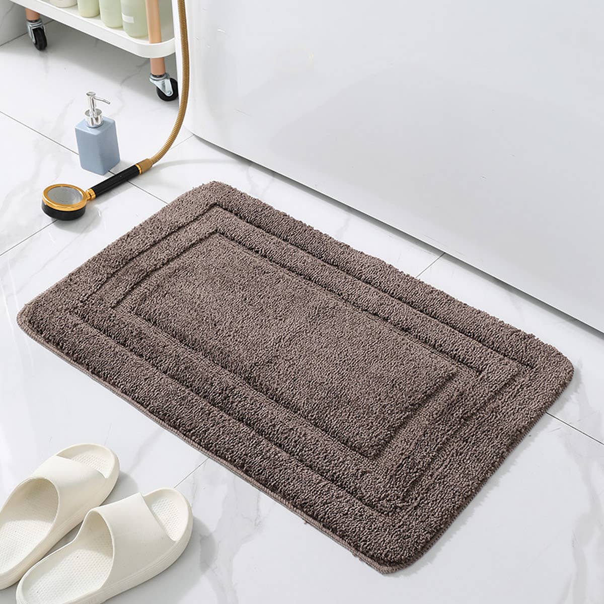 NEW ABSORBENT U SHAPED BATHROOM MAT_CWMM1586