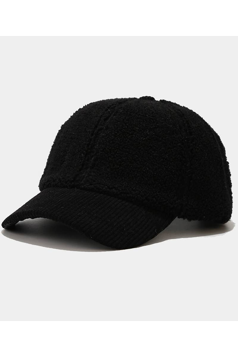 LAMB WOOL BASEBALL CAP WINTER WARM FASHION CWAH0426