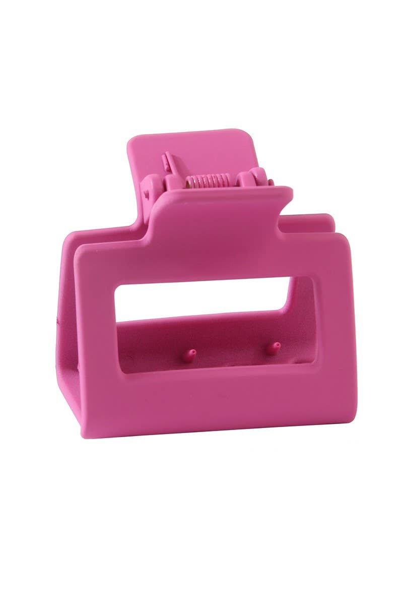 Cwaha0576_5Cm Square Macaron Shark Clip Small Hair Clip