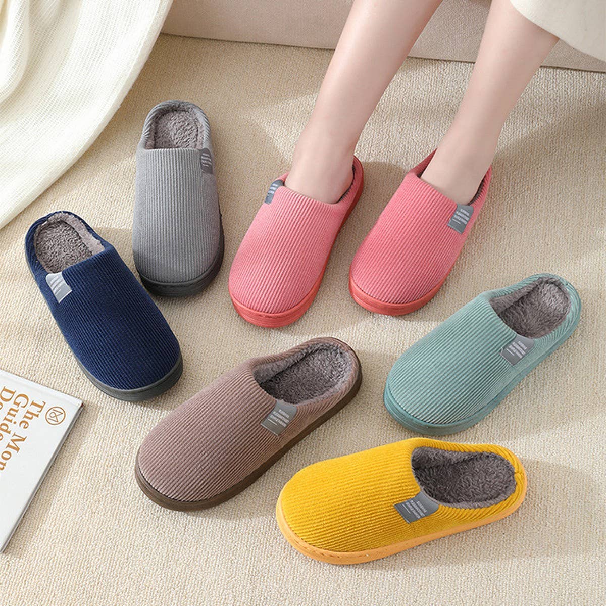 MINIMALIST WARMIES SLIPPERS BEDROOM SLIPPERS_CWSHS0265