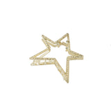 Hollow Metal Star Bow Tie Hair Claw Clip_Cwaha0460