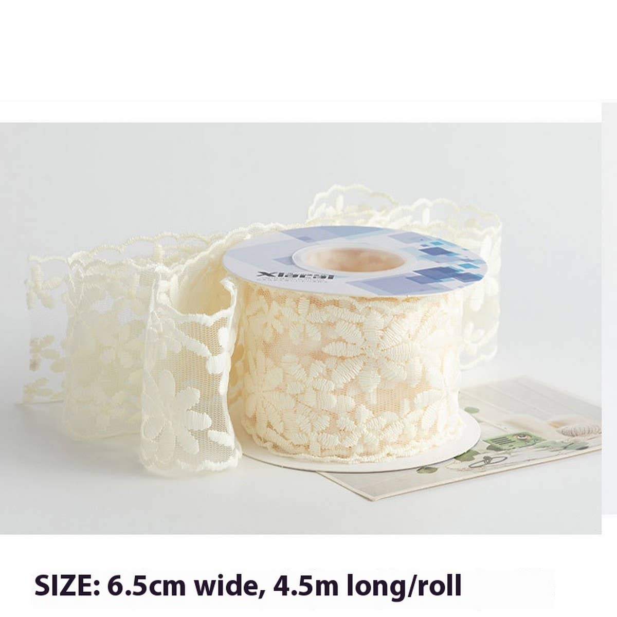 LACE EMBROIDERY FLOWER RIBBON DIY RIBBON_CWMM5756