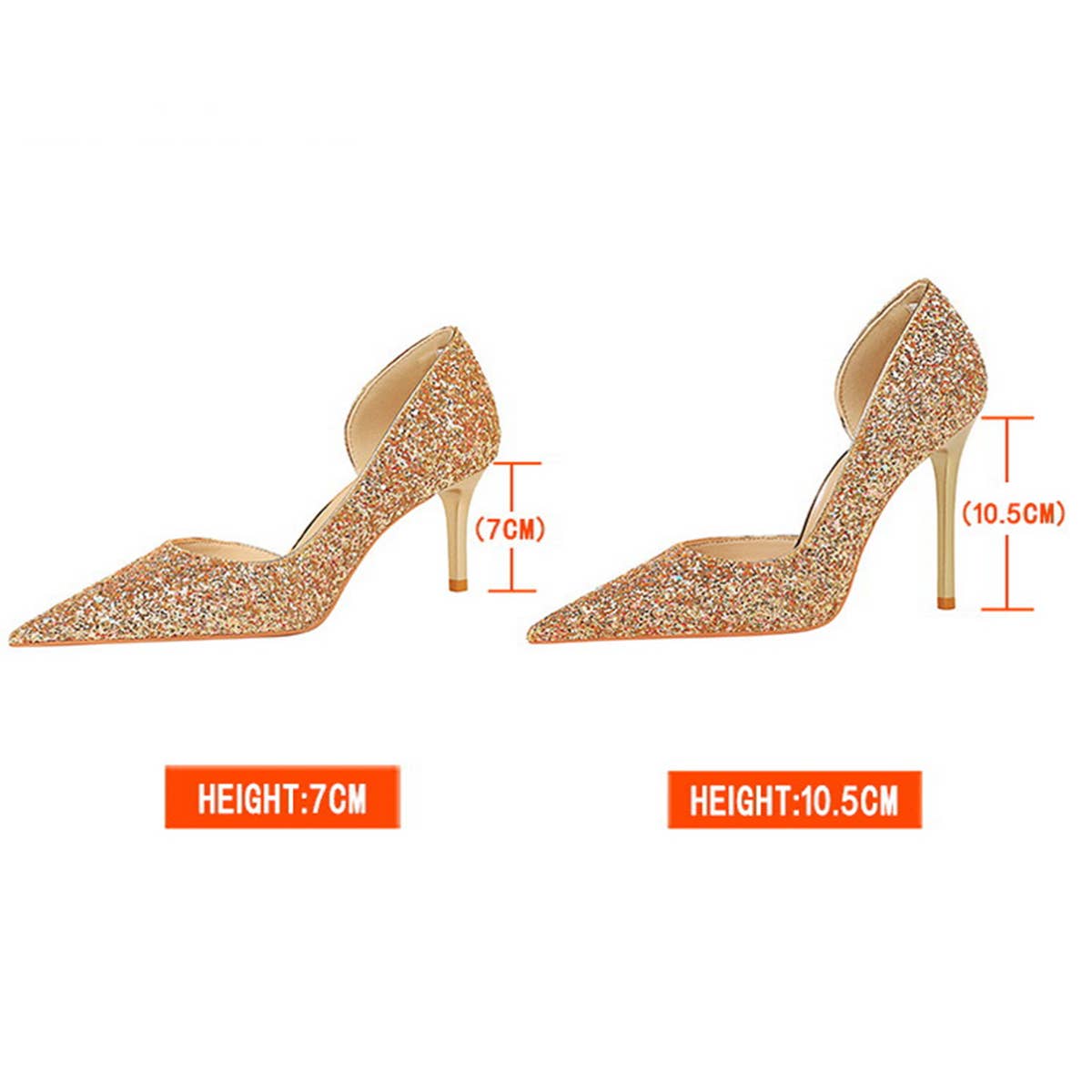 POINTED TOE HOLLOW SPARKLING SEQUIN HIGH HEELS_CWSHH0069