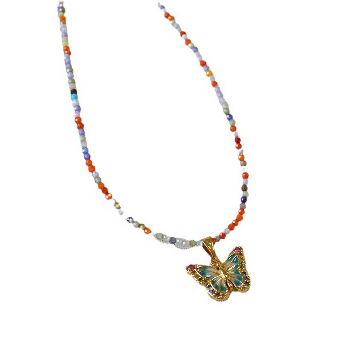 SWEET COLORFUL ZIRCON BEADED BRACELET NECKLACE_CWAJE2135