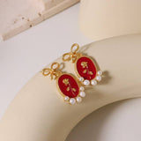 HIGH END RETRO LUXURY NATURAL PEARL EARRINGS_CWAJE3774