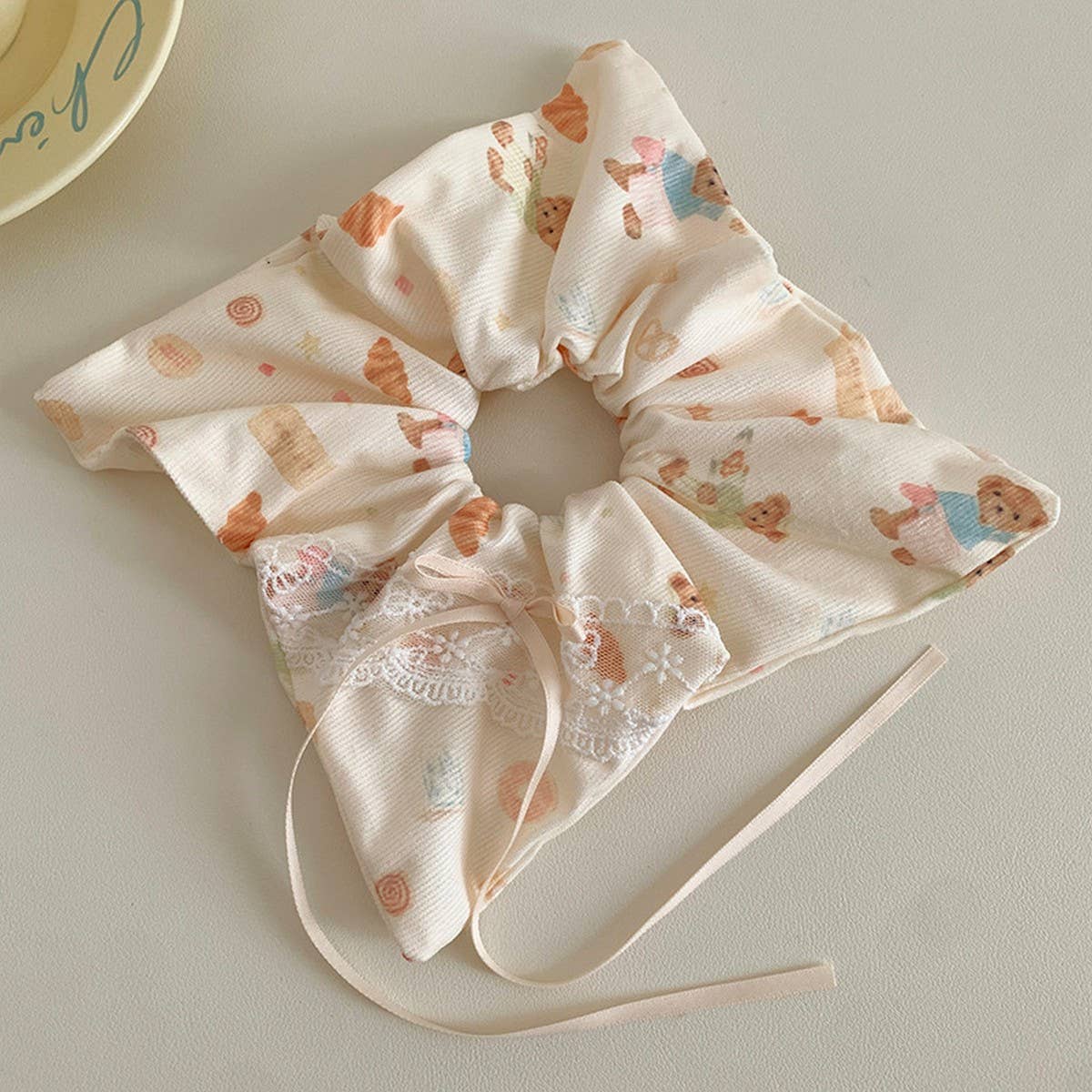 BEAR BOWLACE HAIRBAND SQUARE SCARFHAIR ACCESSORIES_CWAHA3703