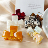 Mini Bow Acetate Hair Clip ? Cute Half-Up Style_Cwaha07242