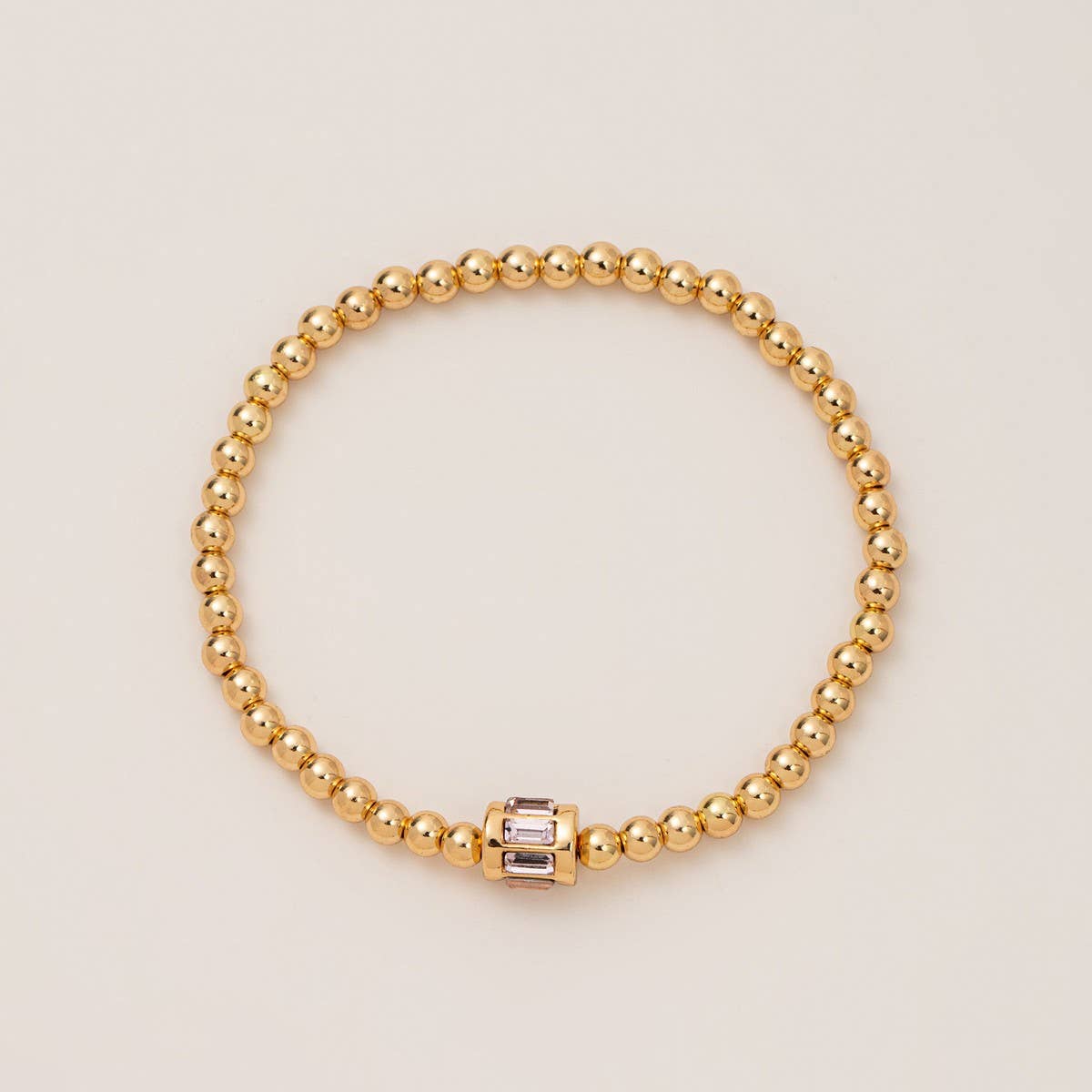 BEAD BIRTHSTONE BRACELET DECEMBER ZIRCON CHARM_CWMM6959