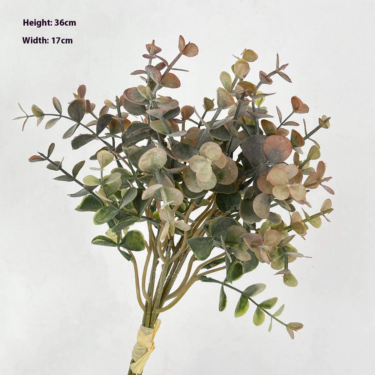 5 BRANCH EUCALYPTUS MONEY LEAVES ARTIFICIAL PLANT_CWMM6475