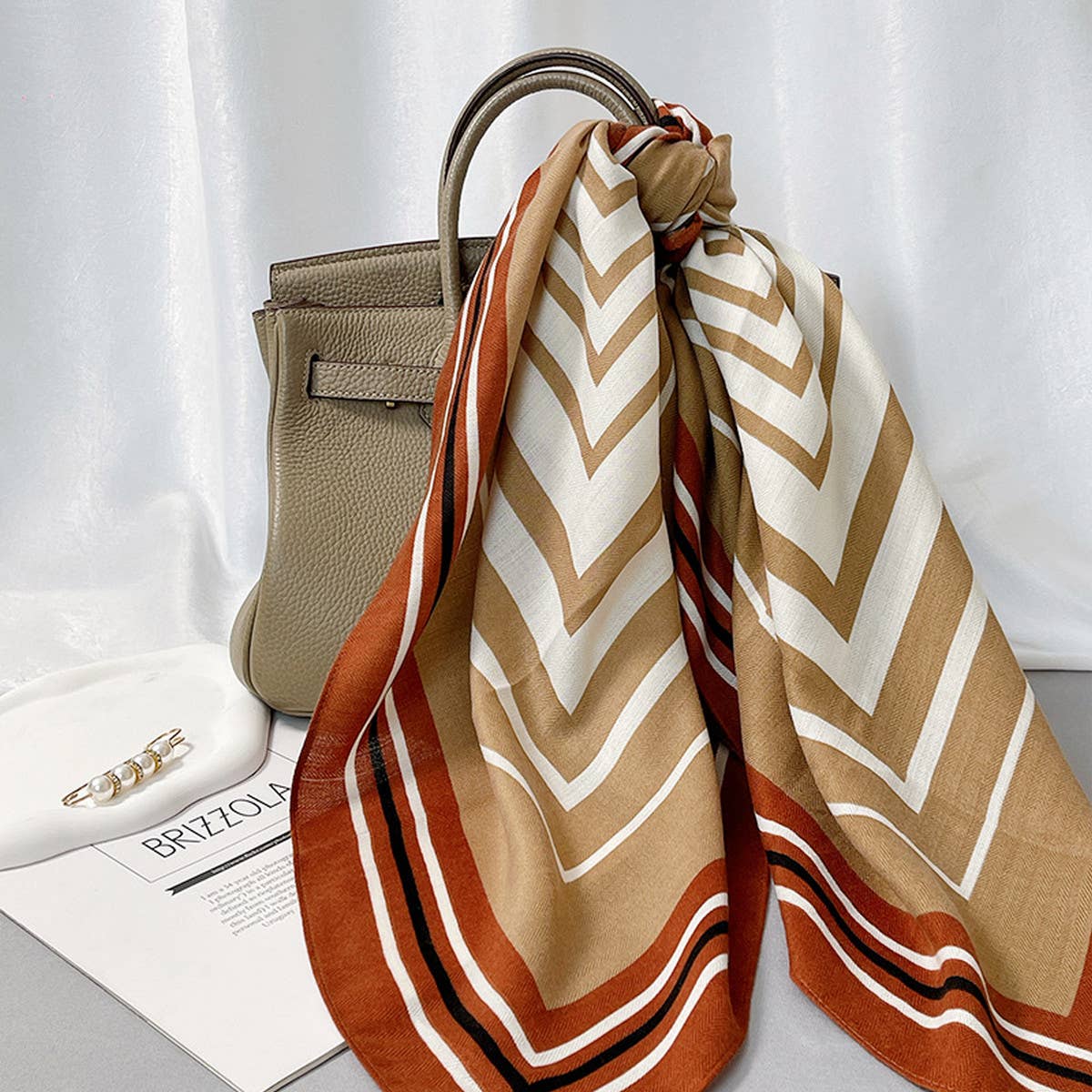 Velvet Scarf Elegant Faux Wool Fall/Winter Shawl_Cwasc0900