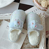 Womens Winter Cartoon Kitten Cotton Slippers_Cwmm2944