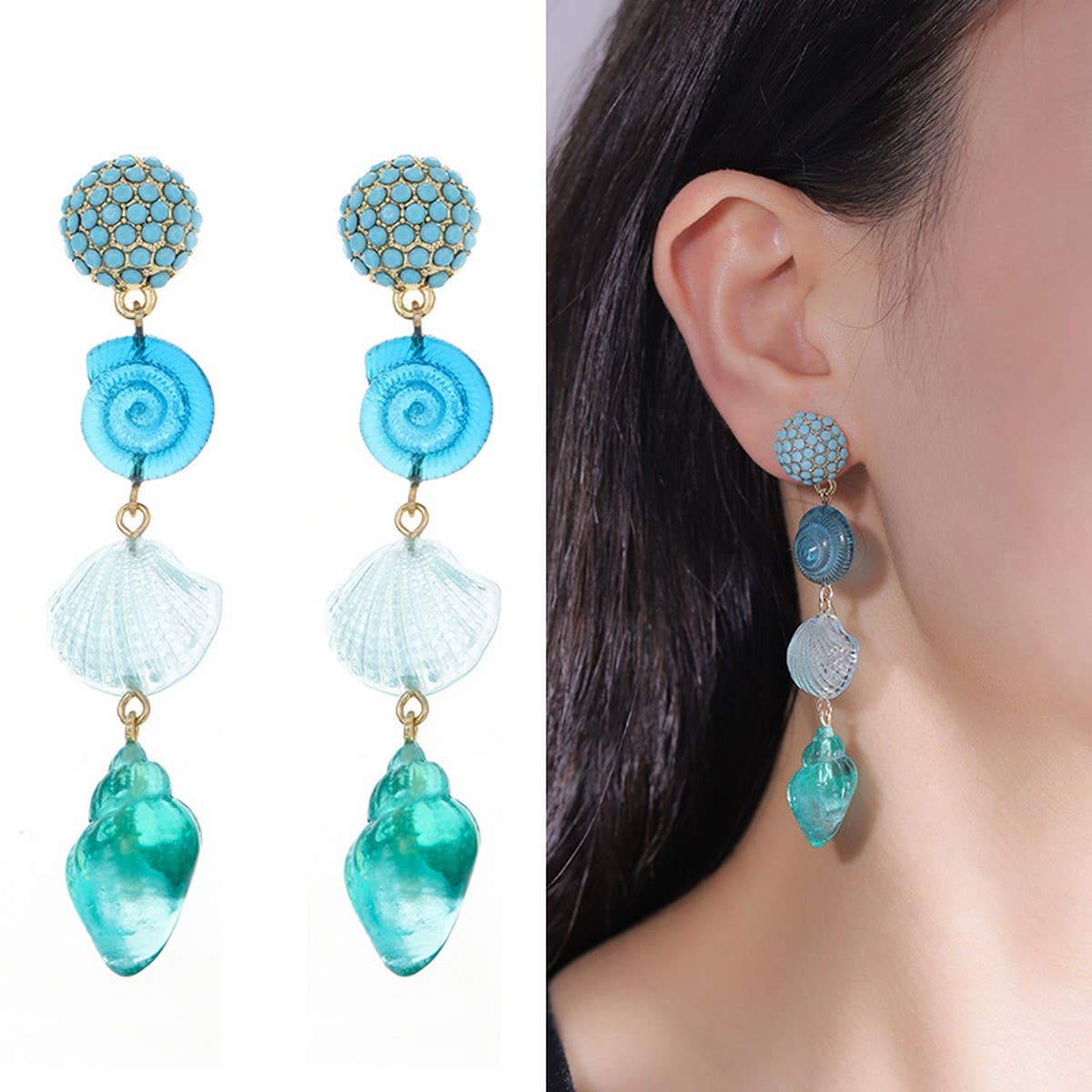 SUMMER ALL MATCH HOLIDAY NECKLACE AND EARRINGS SET_CWAJE2925