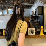 Elegant Square Claw Clip Winter Hair Accessory_Cwaha08072