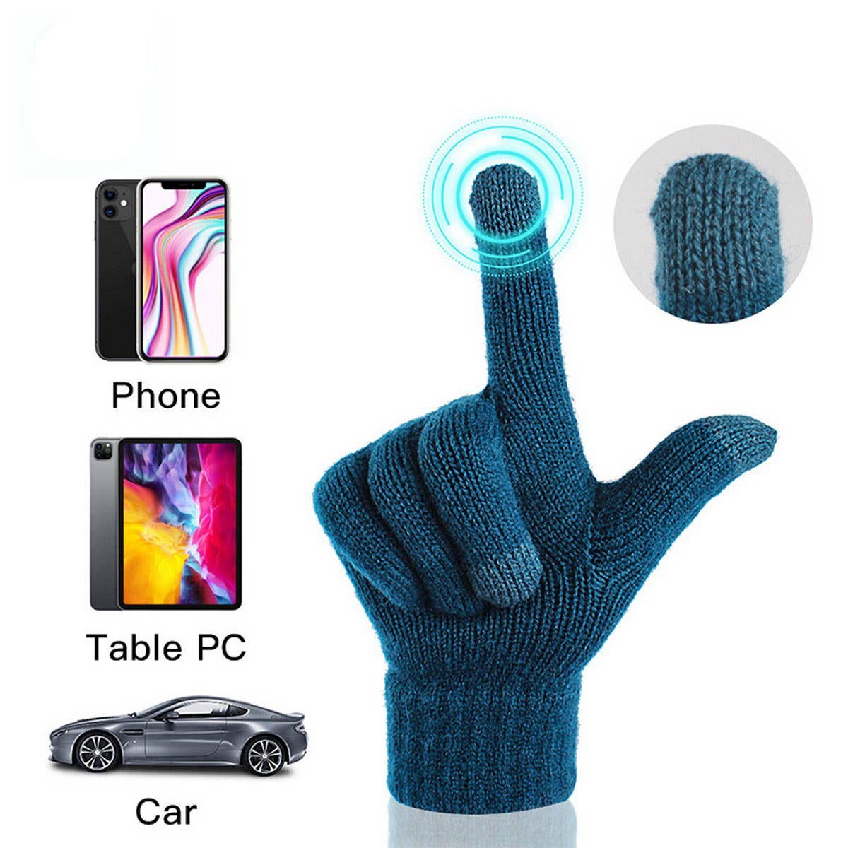 Winter Women'S Touch Screen Knitted Gloves_Cwag0375