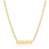 SIMPLE TWELVE ZODIAC STAINLESS STEEL GOLD NECKLACE_CWMM2726
