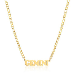 SIMPLE TWELVE ZODIAC STAINLESS STEEL GOLD NECKLACE_CWMM2726
