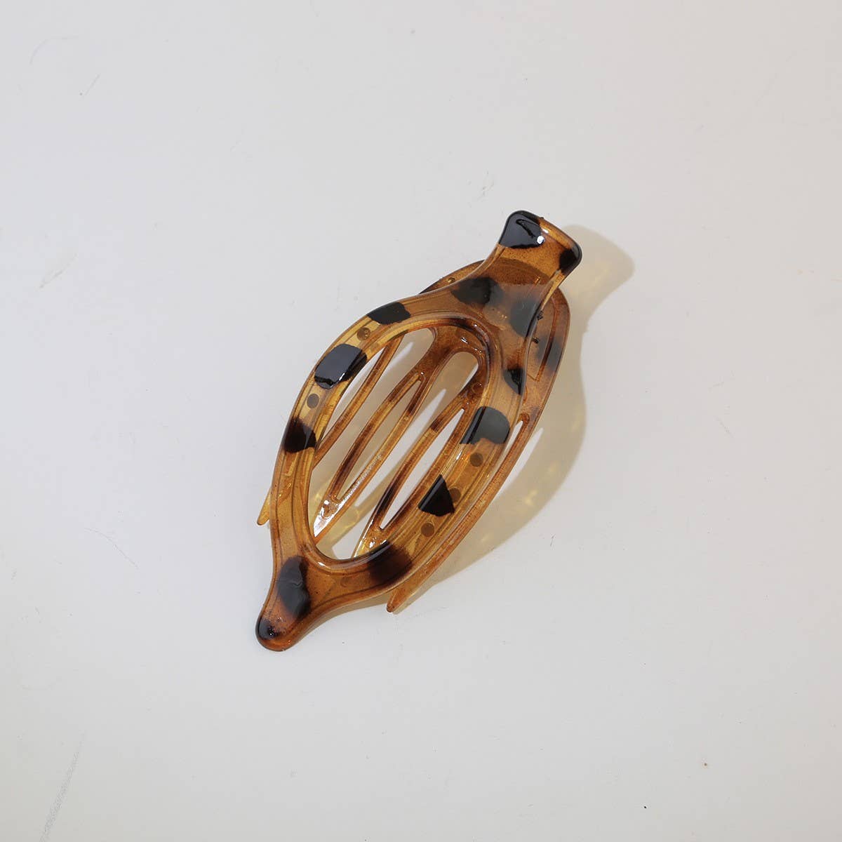 Glossy Matte Oval Hair Clip-Large Duckbill Style_Cwaha07479